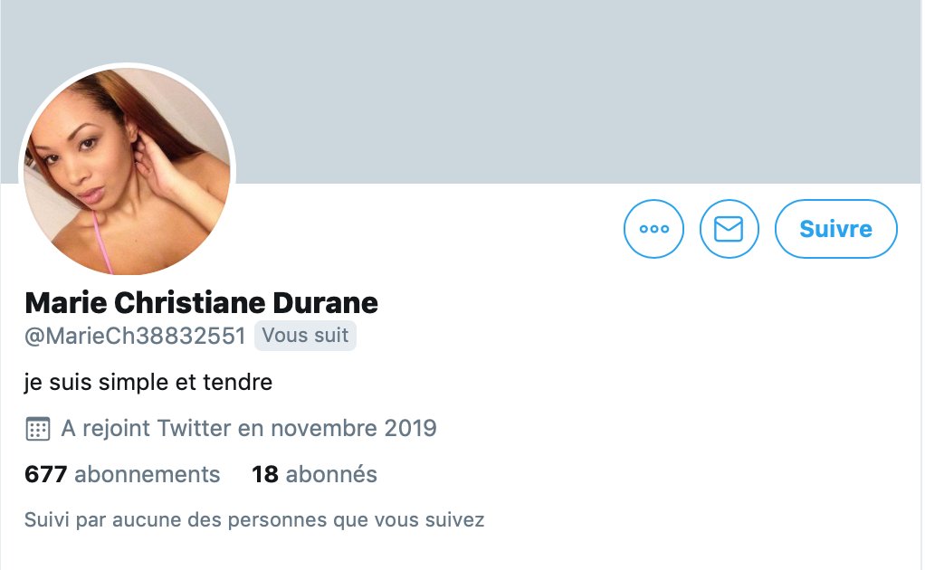 HerveMonier's tweet photo. #Heuu
Késako tous ces nouveaux profils @Tinder sur @Twitter ? Il y a vraiment quelqu'un derrière ??🧐🙄
Anecdotiques il y a 1 ou 2 ans, ils commencent à pulluler dans les TL et les follows...
▶️Une idée @pierrecappelli @ChanPerco @camillejourdain @olivcim @FBrahimi ?? https://t.co/9P5tqmR5yk