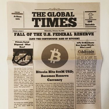 TheCryptomath's tweet photo. Newspaper from the future - year 2044
#newspaper #future #satoshi #bitcoin #cryptocurrency #currency #hodl #TheCryptomath https://t.co/KeFCYoZMx6 https://t.co/etJmKq1PKD