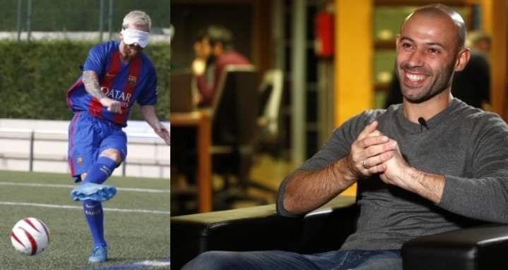 "Even if you make him wear a blindfold, he would still score on a freekick" - <a href="/Mascherano/">Javier Mascherano</a> On @Messi

❤️