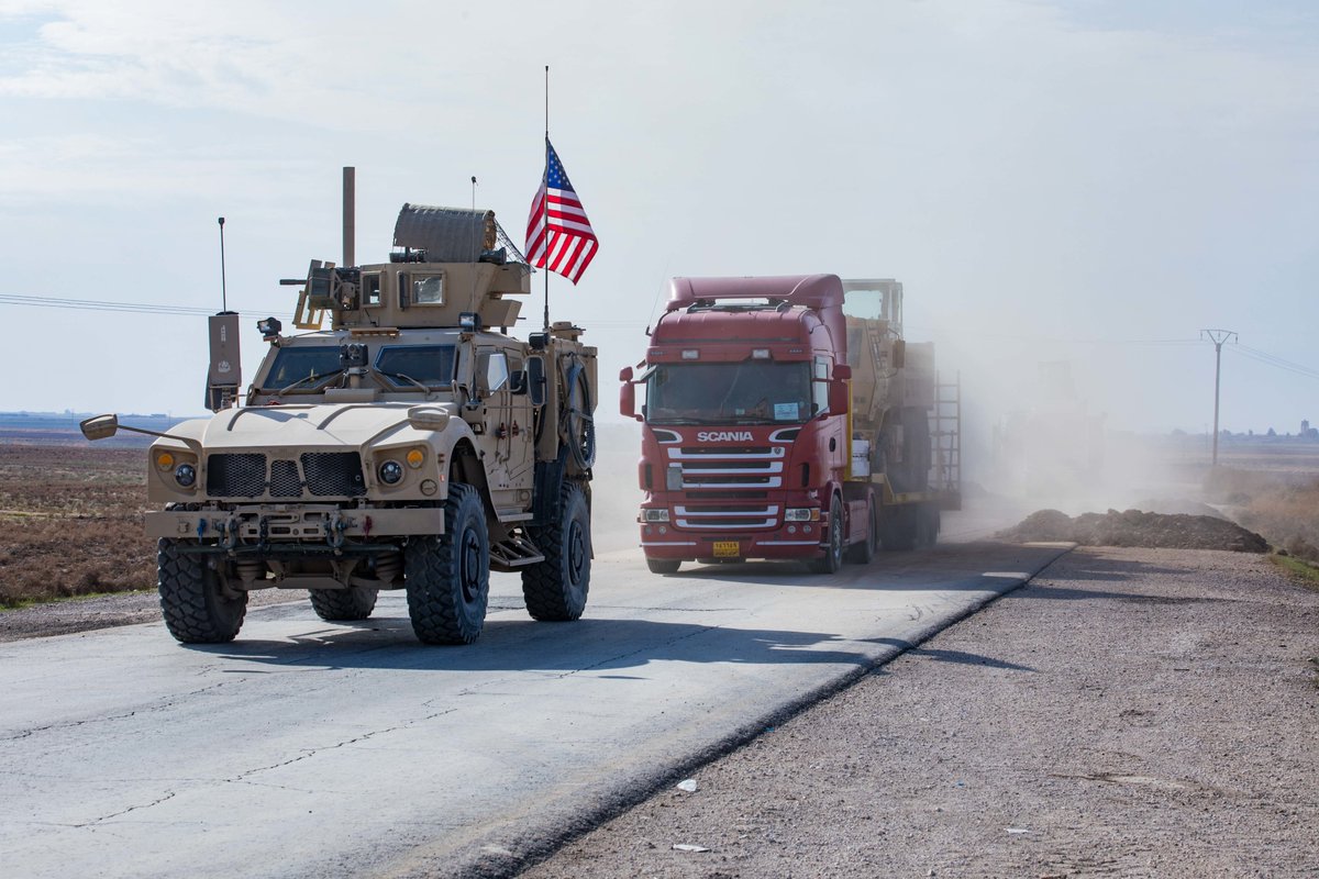 CJTFOIR's tweet photo. U.S. Soldiers in the @30thabct, North Carolina Army National Guard, provide M2A2 Bradley Fighting Vehicle capabilities in Syria, Nov. 13, 2019. The mechanized infantry troops will partner with #SDF to #DefeatDaesh remnants and protect critical infrastructures in eastern Syria. https://t.co/IOiLkDceNH