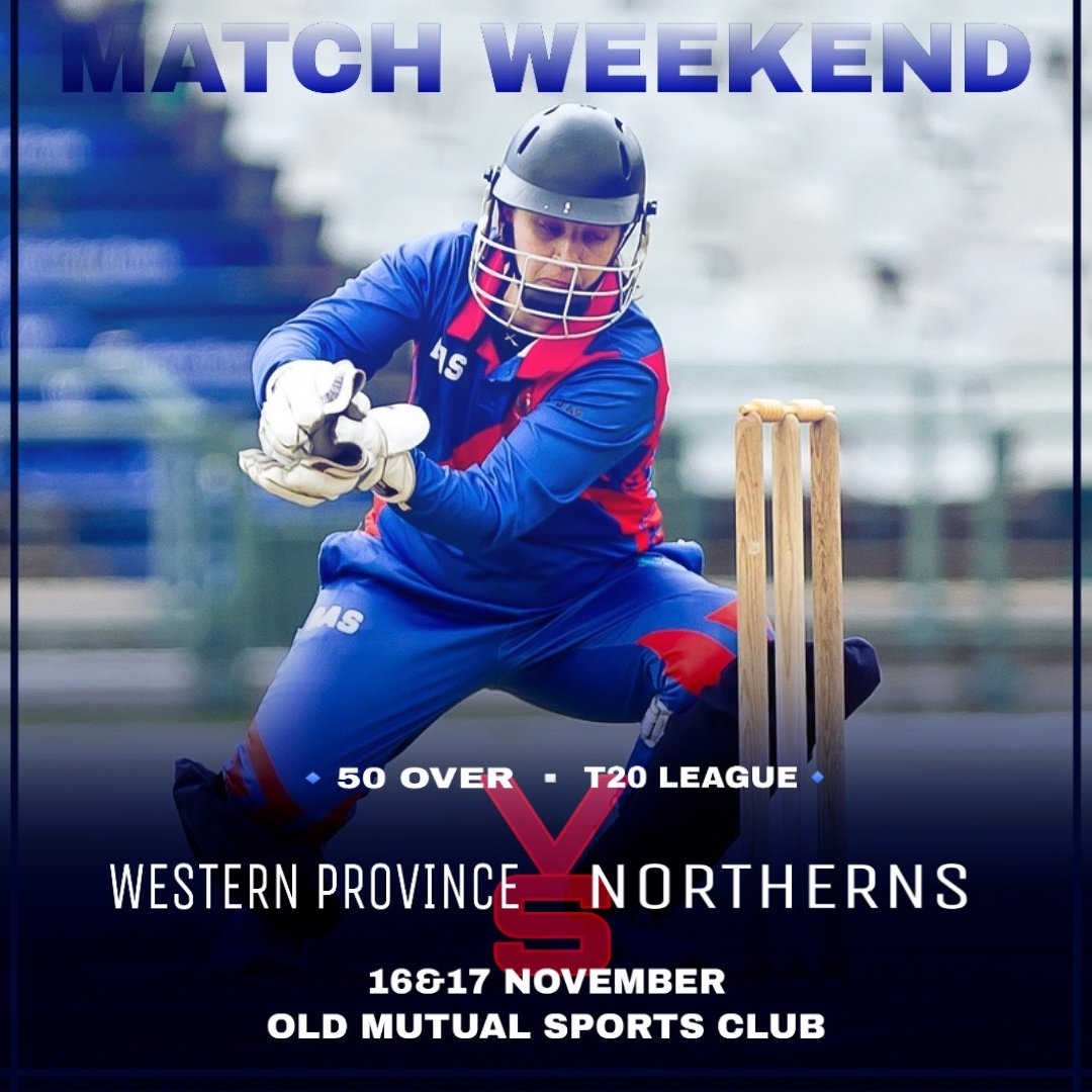 WPCA (@wp_cricket) on Twitter photo 🔴MATCH WEEKEND 🔵
All systems go as our fierce ladies <a href="/WPWomensCricket/">WPWomenscricket</a> take on Northerns in 50 over & T20 games ,over the weekend 🏏
🏟 Old Mutual Sports Club
📅 16 & 17 November
Let's Show Up & Support Them 🔊🔊🔊🔊🔊
#WesternPower 💪 🔴MATCH WEEKEND 🔵
All systems go as our fierce ladies <a href="/WPWomensCricket/">WPWomenscricket</a> take on Northerns in 50 over & T20 games ,over the weekend 🏏
🏟 Old Mutual Sports Club
📅 16 & 17 November
Let's Show Up & Support Them 🔊🔊🔊🔊🔊
#WesternPower 💪