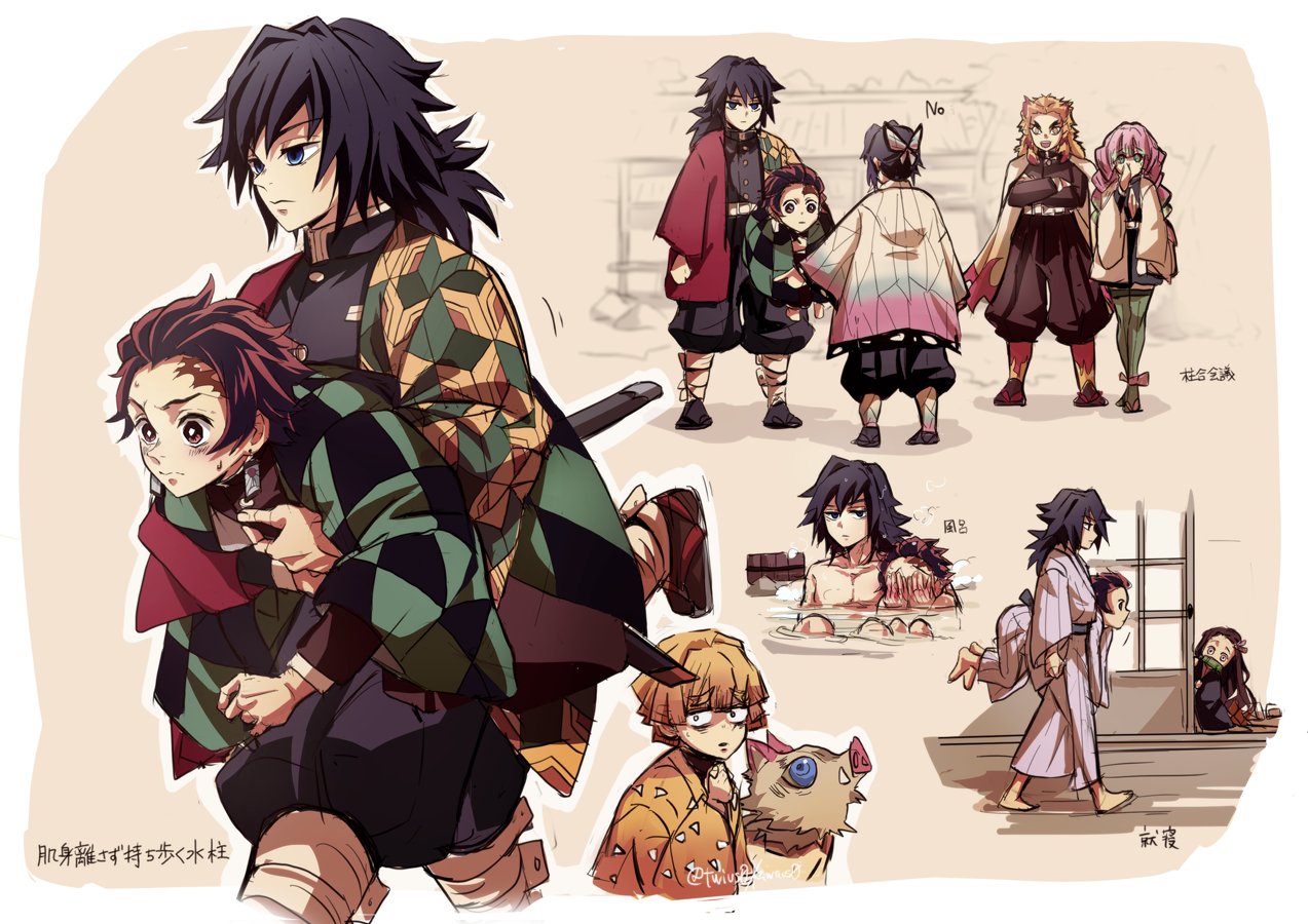 かわうそ 鬼滅本誌の義勇さんのたんじろくんの抱え 方が好きすぎました 義勇さんが炭治郎くんをめちゃくちゃ大事なの伝わってくるのと猫の子だっこしてるみたいで可愛さ凝縮されてたまらん たんじろくんをあの 抱っこで義炭肌身離さず大事に持ち歩いて