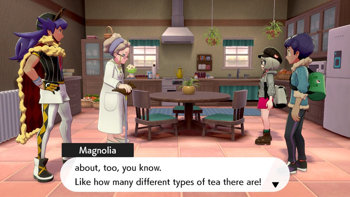 tlcwrites's tweet photo. Magnolia laying down some hard truths. #PokemonSwordShield #NintendoSwitch https://t.co/BDMyptCFVp