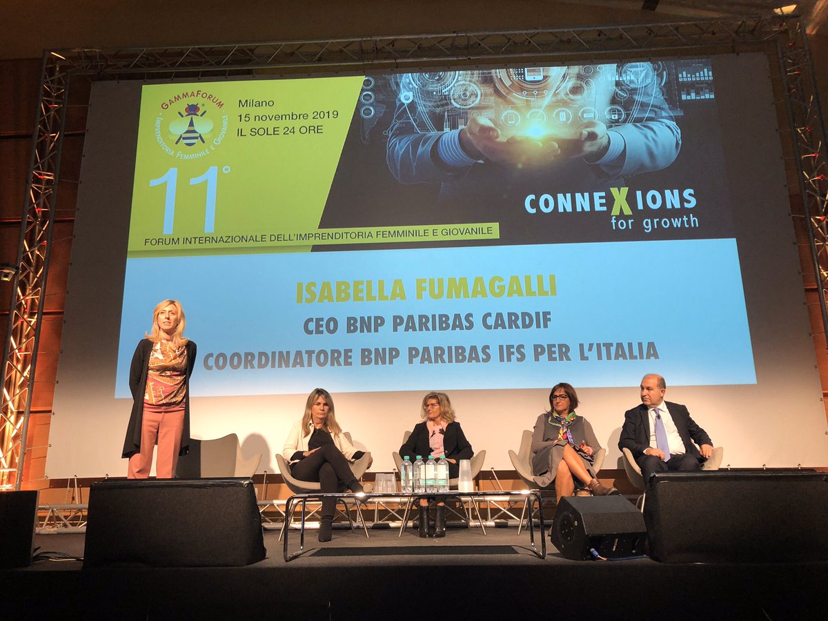 BNPPCardifIT's tweet photo. Al via la seconda edizione di #MissinAction! Il nostro AD Isabella Fumagalli apre il panel “Valorizzare i talenti digitali femminili come spinta all’ecosistema innovazione”
#GammaForum #ConneXions #MIA https://t.co/C9lLvZAh1F
