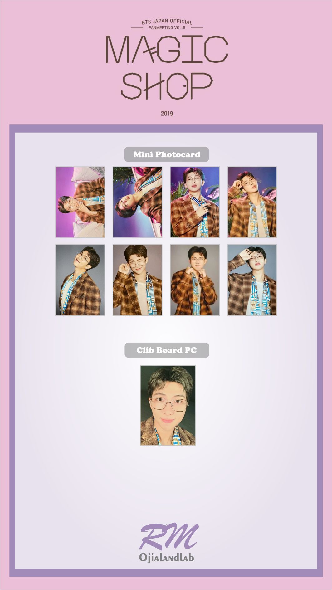 BTS 5th Muster Magic Shop Seoul Official Mini Photo Card