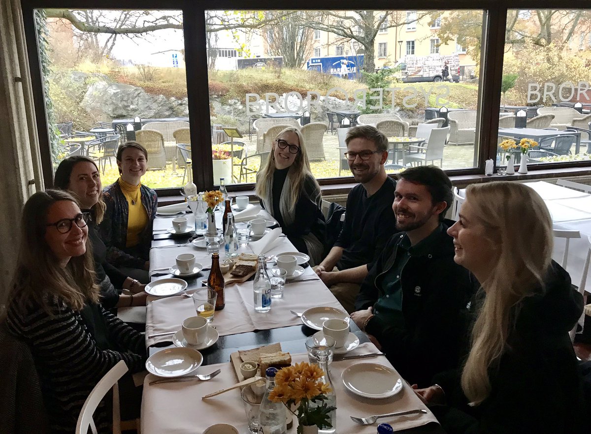 ATRWibben's tweet photo. After a lovely lunch, the #FHSgps #CritMilSt/#CSS workshop continues now - if you are/ know of PhD students in Sweden who want to join the fun (next time), DM me and I’ll connect you to Emma (she’s in charge, I’m just tweeting). https://t.co/pEKCC7bzKz