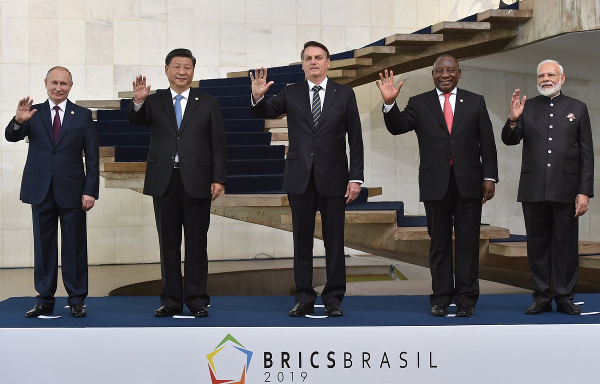 GovernmentZA's tweet photo. [Photos] President Cyril Ramaphosa at the 11th BRICS Summit in Brazil. #SAatBRICS #BRICS2019 [For more] https://t.co/42Cy5RH2cd https://t.co/MPnXGzXLC6