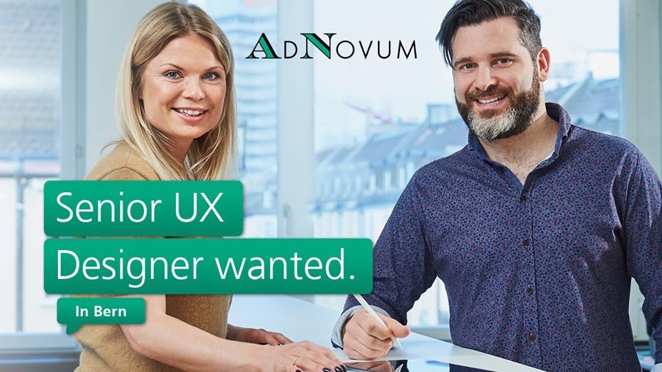 Yesterday, our #UX designers were inspired at #WorldUsabilityDay2019 with the slogan «design for the future we want». We are also looking for new colleagues for our UX team in Bern! adnovum.ch/en/careers_ent…

@wudch2019 &amp; <a href="/ux_schweiz/">UX Schweiz</a>
