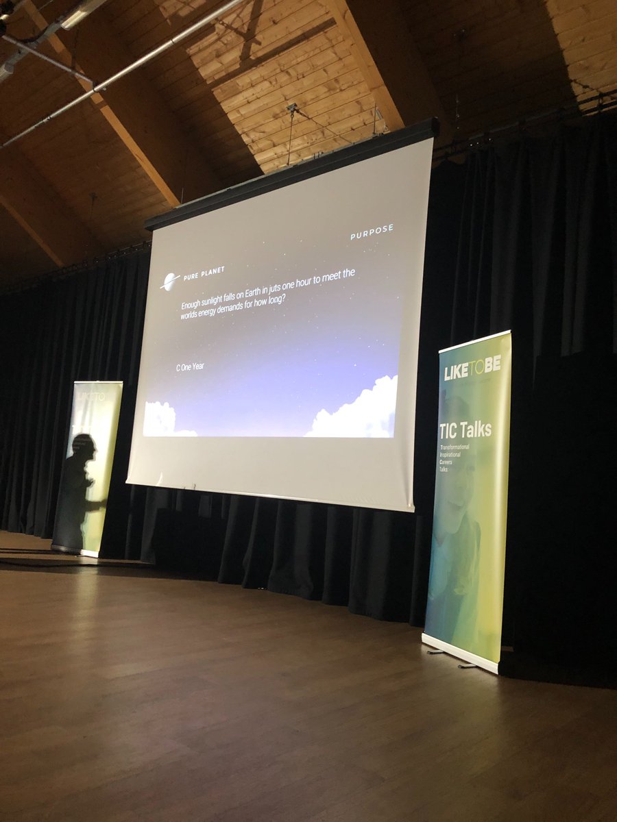 LikeToBeOrg's tweet photo. 'Enough sunlight falls on Earth in just one hour to meet the worlds energy demands for a whole year - we don't have the technology yet but it can be done" @joinpureplanet #TICTalksOurPlanet https://t.co/Z3lm1eLV1Z