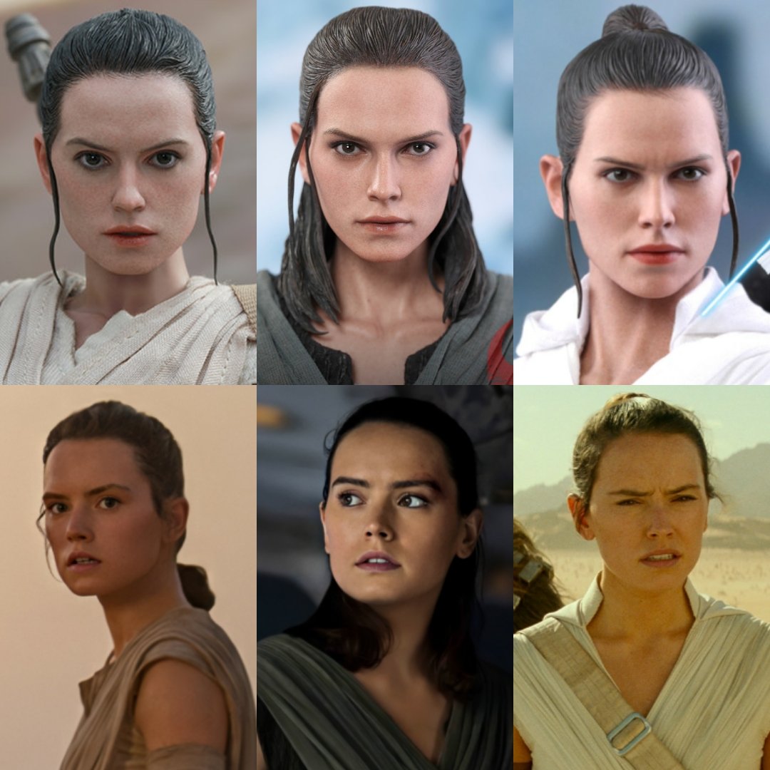 Daisy Cutie Ridley On Twitter Rey Hot Toys A Trilogy Of Looking Less And Le...