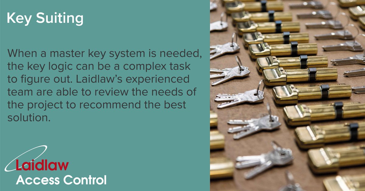 Key suiting can be complex, and the perfect logic may be missed without the help of an expert. Our team can talk you through the best solution for your building. Read more round our key suiting service here: ow.ly/aHgT50wSaaF
