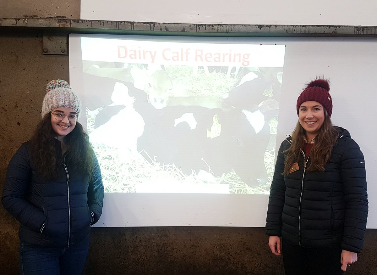 alison_sinnott's tweet image. A great morning in @teagasc Moorepark with @hazelcostigan speaking to secondary school students about calf rearing for #ScienceWeek2019. Lots of interest and great questions! 🔬🐄