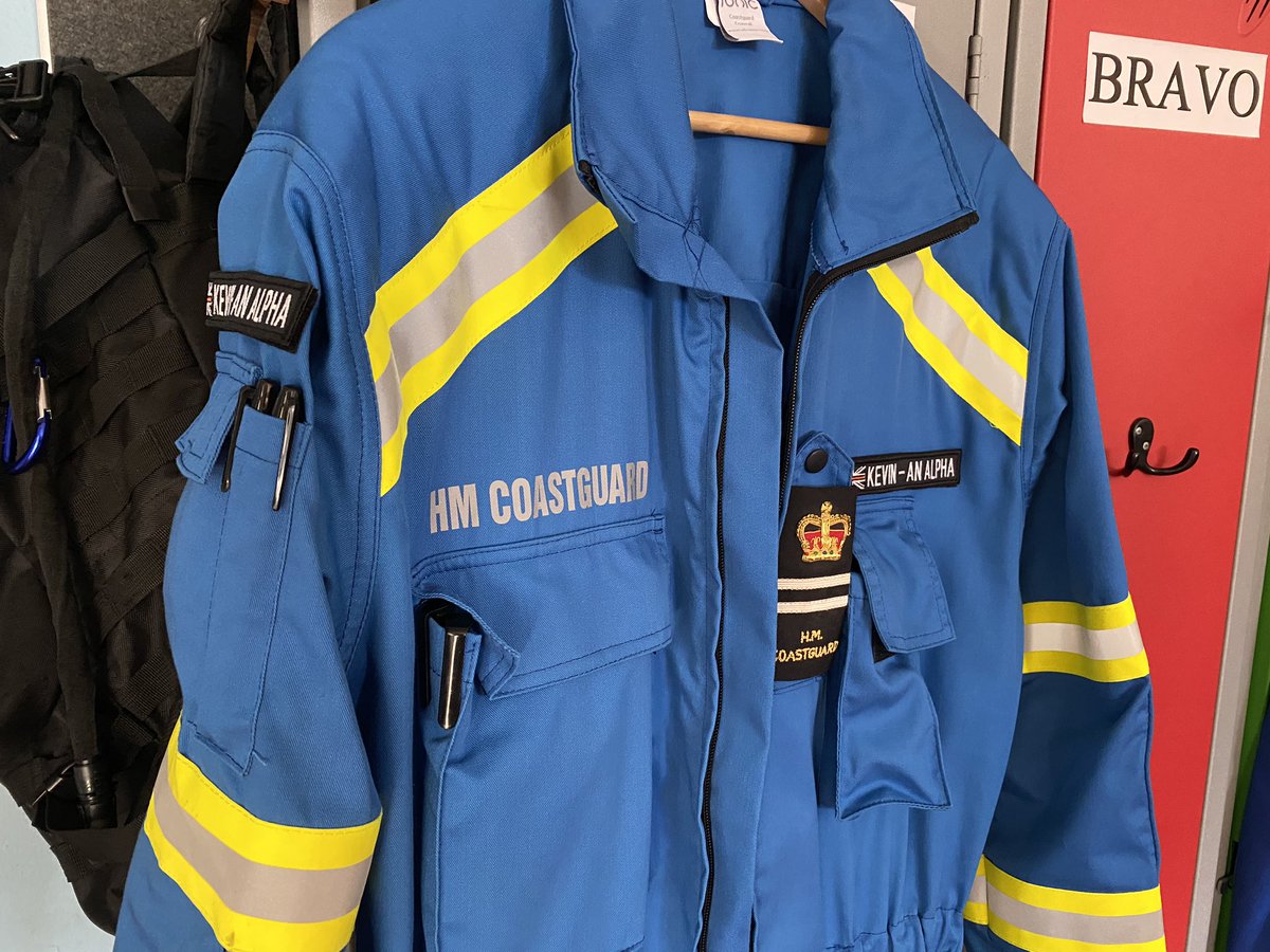 CGA_Kev's tweet photo. After a month or so of waiting my name patches have arrived for my Coastguard overalls. Absolutely loving the new overalls in general but small things like easy identification and patches makes a huge difference operationally 👌#999Coastguard #AnAlpha https://t.co/XUbTcF4I6U