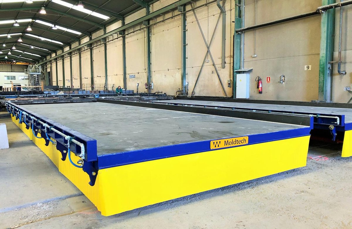 Tailored fixed tables by <a href="/Moldtech_sl/">Moldtech</a> with water heating system and pneumatic vibration✅
Designed for the production of all types of panels and pre-slabs👉moldtechsl.es/en/products/fi…
#Moldtech #fixedtables #residentialbuilding #precast #concrete #equipment #industrialbuilding