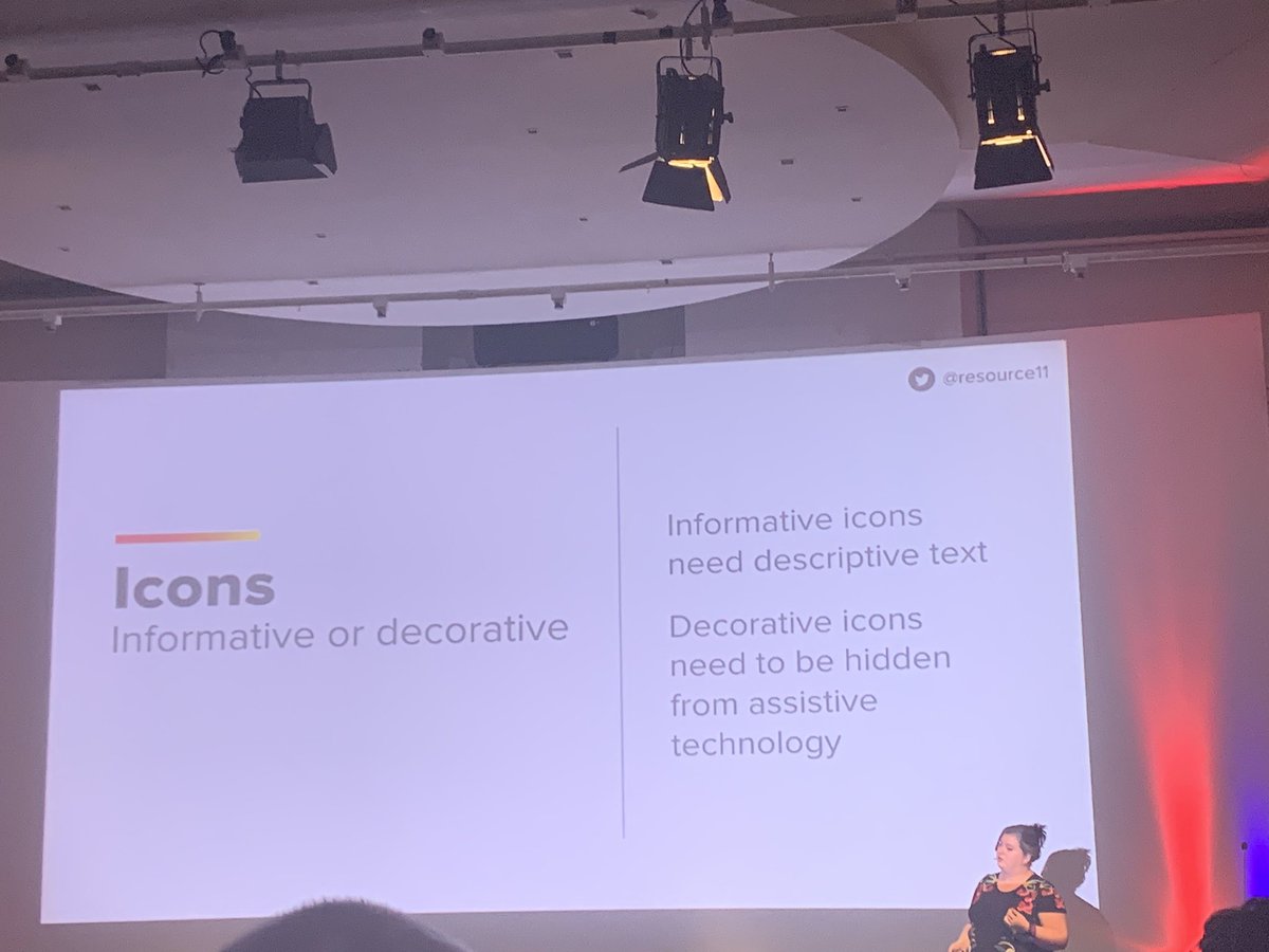 ClaraCDev's tweet photo. Many good tips on a11y in an analogy of recipes by @resource11 🍳 #DesignSystemsLondon https://t.co/pbDTn2aSAz