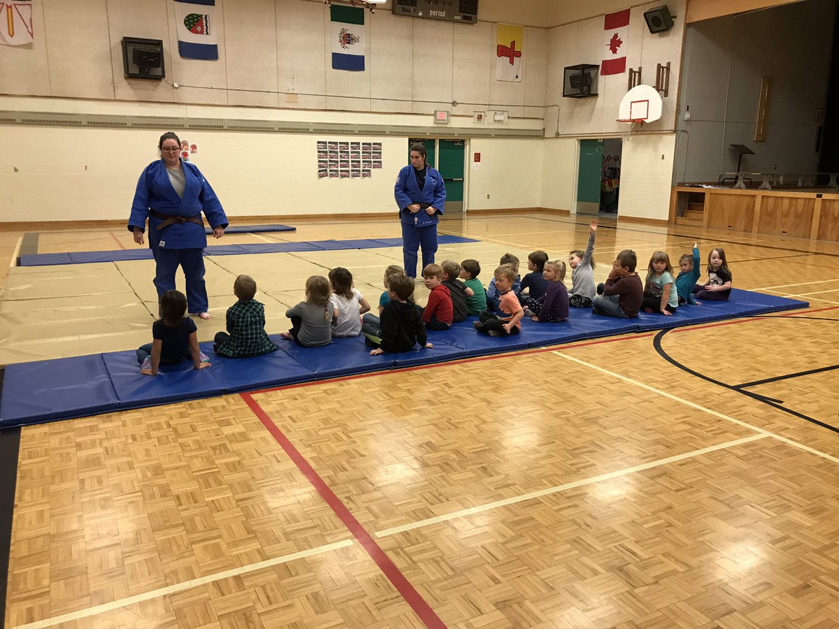 Having fun learning Judo at AEES!  Thanks Emilie and Mikayla!!