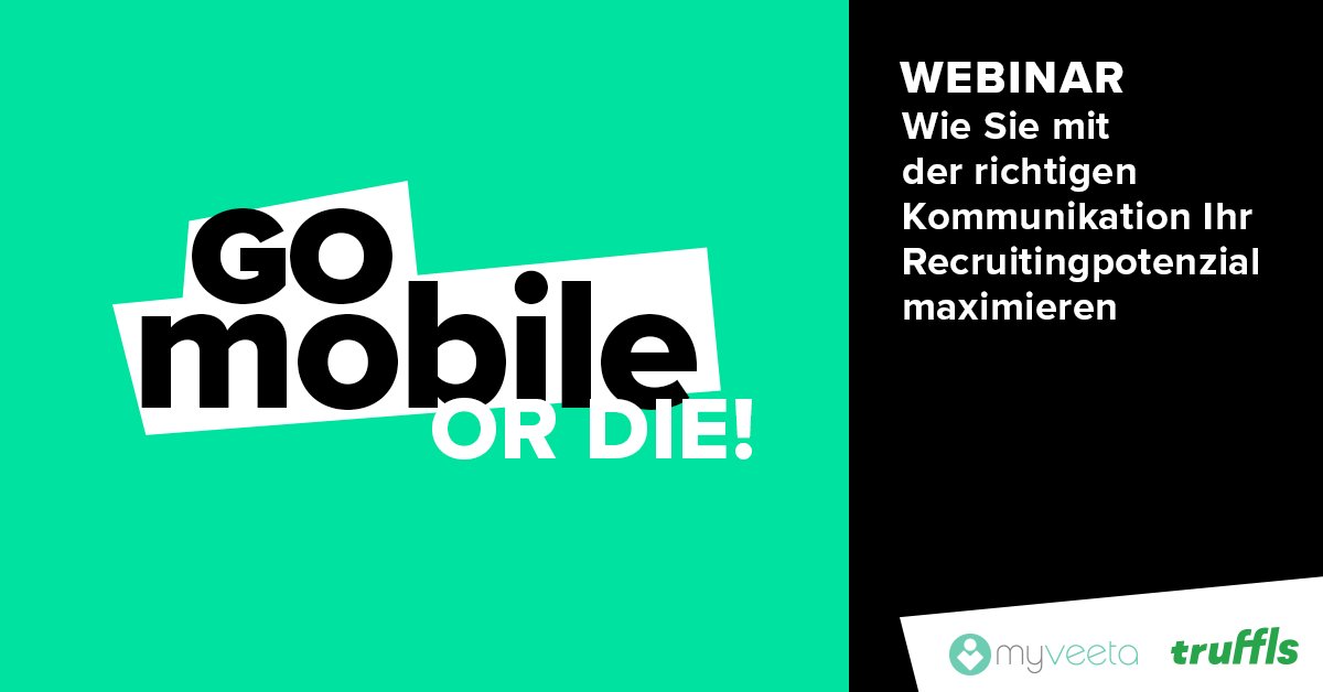 Jetzt zum Webinar am 5. Dezember anmelden und lernen, warum mobile Kommunikation im Recruiting den entscheidenden Vorteil bringt: myvt.ly/go-mobile-or-d…

Wir freuen uns auf eine spannende Session mit <a href="/myveeta/">myVeeta</a>!

#mobilerecruiting #mobile #recruiting #truffls #myveeta #webinar