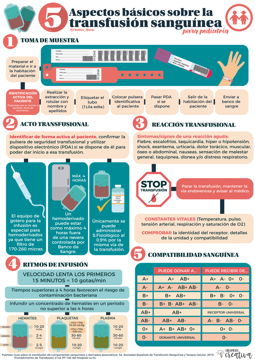 Creative_Nurse's tweet photo. Hemos adaptado la #infografía a nuestros pacientes más pequeños. Prácticamente es igual, las únicas diferencias están en que solo hay que extraer un tubo y los ritmos de infusión. #pediatria 
https://t.co/7LHsqFZCdf

Gracias @marganacava por tu colaboración https://t.co/chKTLkKG6g