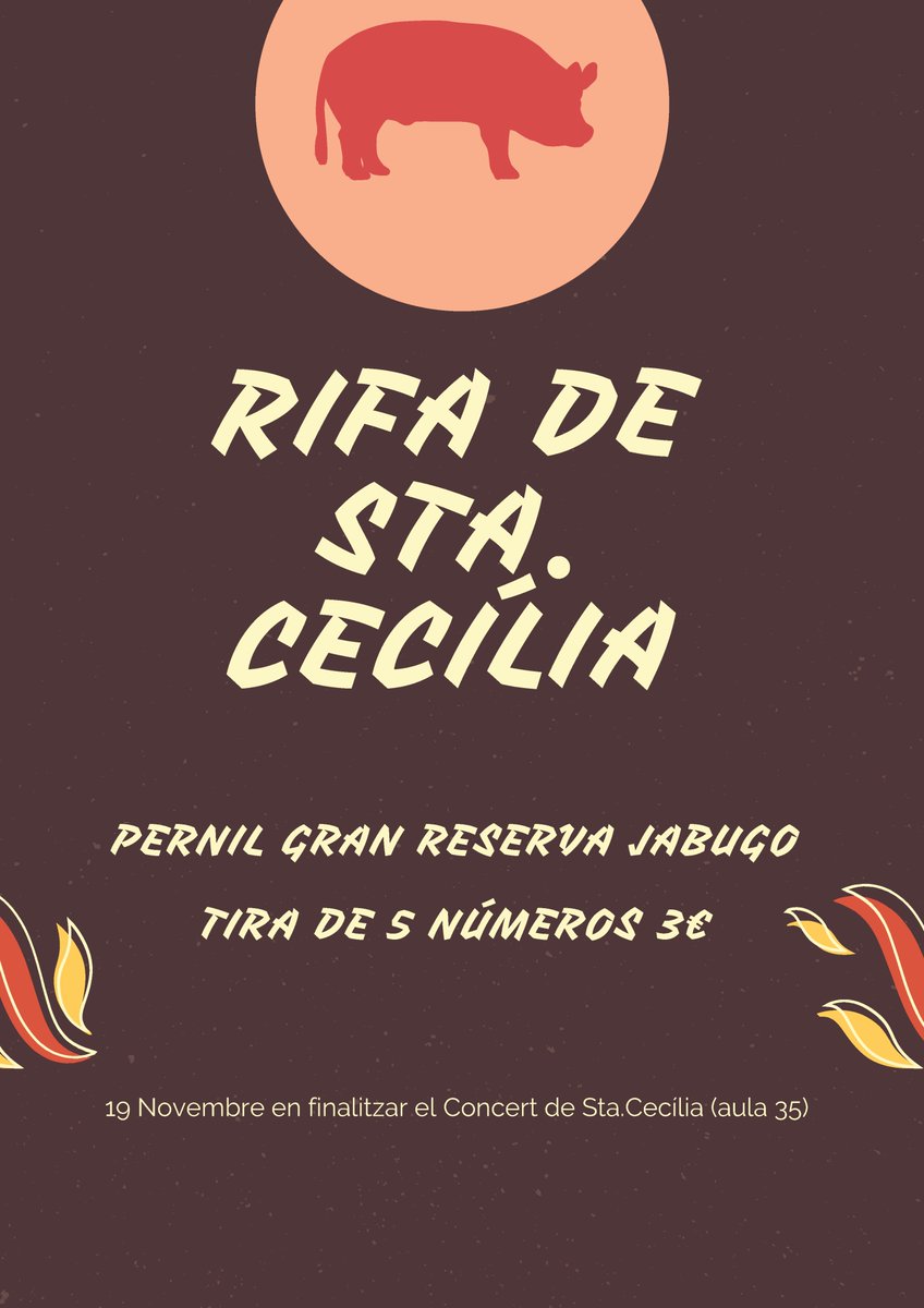 ConserEiviFor's tweet photo. El Dimarts 19 de Novembre a les 19h us convidem a la celebració del CONCERT DE SANTA CECÍLIA 😇🎼

I recordar-vos que ja es poden comprar les paperetes de la rifa d'un PERNIL GRAN RESERVA JABUGO a la consergeria del centre 🥩😋

#santacecilia #concert #eivissa #musica #music https://t.co/4RQB4ir9zD