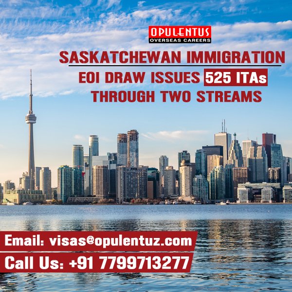 opulentuz's tweet photo. #SaskatchewanImmigration: #EOIDraw Issues 525 ITAs Through Two Streams

Read More @ https://t.co/9izk6V9CrI

Chat with our #visa experts here ... @ https://t.co/ESawUyJb8y

#CanadaImmigration #SINP #MigratetoCanada #ExpressEntry #SkilledWorkerProgram #CanadaPNP #Opulentuz https://t.co/pg1z6pvWtV