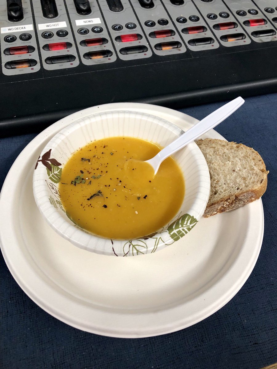 Another home run by <a href="/EricScottNJ1015/">Eric Scott</a> on this #FoodieFriday - Roasted Butternut Squash Soup. Wow! SO good!!! Thanks, Eric! Happy Friday, Everyone! 😊<a href="/BillSpadea/">Bill Spadea</a> <a href="/nj1015/">New Jersey 101.5</a> <a href="/jillmyraradio/">Jill Myra</a> <a href="/DanZarrow/">Meteorologist Dan Zarrow</a> @plavery1015 <a href="/ProducerKristen/">kristen (accardi) weber</a> <a href="/BobWilliamsTraf/">Bob Williams</a>