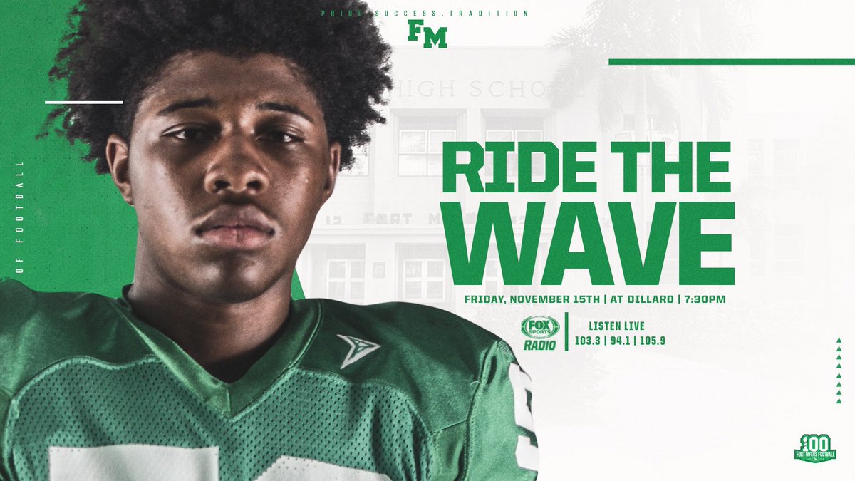 JustDWasson's tweet image. GAMEDAY! @FMHSAthletics travels to @high_dillard and @FOXSportsSWFL is there! Join @patrickmoore_ and @TheSharpDW at 7 pm for Greenies vs Panthers!

Live audio stream: FoxSportsFM.com
Live stats: @scorebooklive 
H/T: @deesignz_ 

#GoGreenies