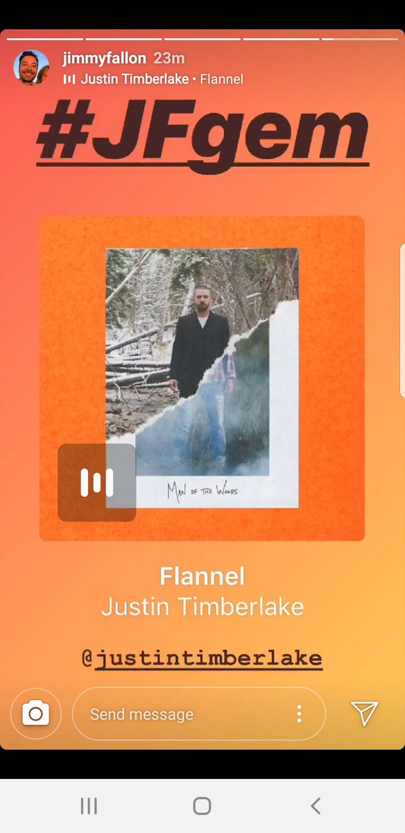 Neuro2343's tweet photo. Awwww @jimmyfallon #JFGEM is @jtimberlake song "Flannel" 🥺🥺😍😍😍 https://t.co/fQZRq2wwqs
