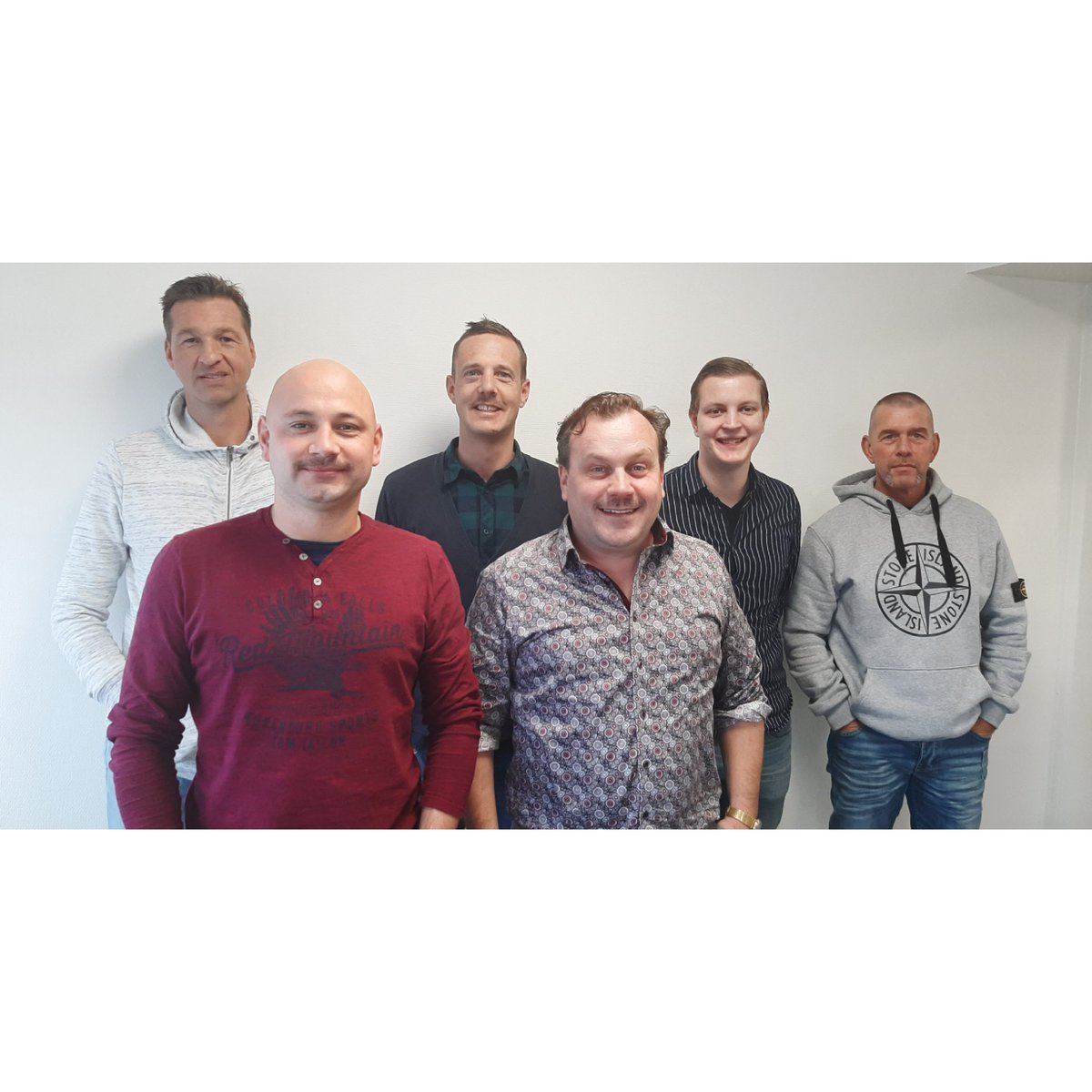 Update ! Look at the Mo-progress of the Vitaal Bro's. We're half way there but there is still time to help us raising money to provide men from dying too young. So go tell your friends, family and 
colleagues about us💪. #MOVEMBER #Vitaaleurope #Nationwideproduceplc