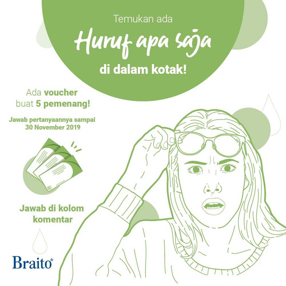 BraitoID's tweet photo. Masih ada voucher buat 5 pemenang yang jawab pertanyaan #BraiTokateki ini! Kali ini BRAITO mau tes kejelian mata kamu nih. Share jawaban kamu di kolom komentar, terus jangan lupa:⁣⁣⁣
- Follow akun media sosial BRAITO⁣⁣⁣
- Like postingan ini⁣⁣⁣
- Mention 1 temen kamu https://t.co/oDDDyUP1Bi