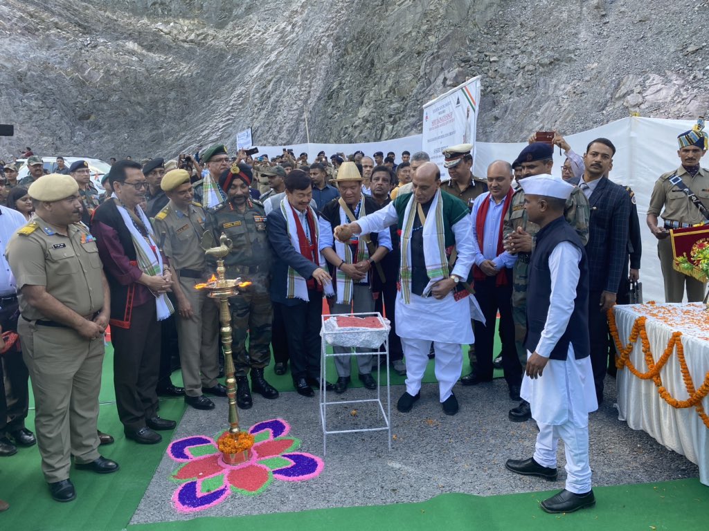 Happy to attend the inauguration ceremony of the Sisseri Bridge built by the Border Road Organisation (BRO) on Pasighat-Bomjir Highway in Arunachal Pradesh. The BRO has made significant progress when it comes to building bridges and roads rapidly in strategic areas.
