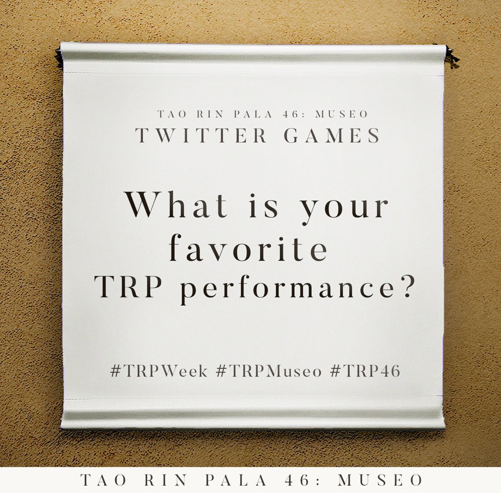 taorinpala46's tweet photo. ❗️SECOND QUESTION ❗️ Quote this tweet with your answer and use the official hashtags #TRPMuseo #TRPWeek #TRP46! Get a chance to win a steth tag and Starbucks gift certificate 😉 https://t.co/EtaWbrJNGW
