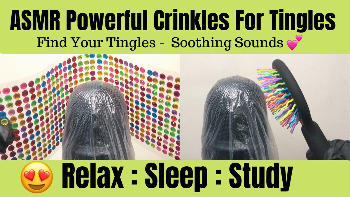 tingleheadsasmr's tweet photo. ASMR Powerful Crinkles to Make You Tingle (No Talking) | #C006
Mic covered by plastic bag with brushing &amp; tapping, gems and hairbrush to generate sharp Crinkling sounds.

https://t.co/Ac6dOabY9B

#crinkles #asmrcrinkles #notalkingasmr #asmrtapping #asmrscratching #tingleheadsasmr https://t.co/OSrIEa0Jqo