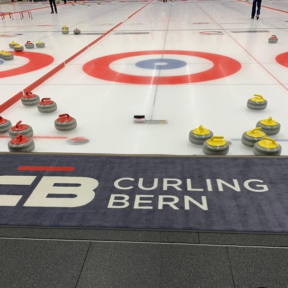 This week we are back playing at Mixed Doubles Bern.

Despite missing our broom bag and cases, we won our first game 7-2. 

We'll be back on at 3pm and 8pm UK time. You can follow the live stream games on Facebook and the score are on curlingbern.ch/turniere/2019-….
