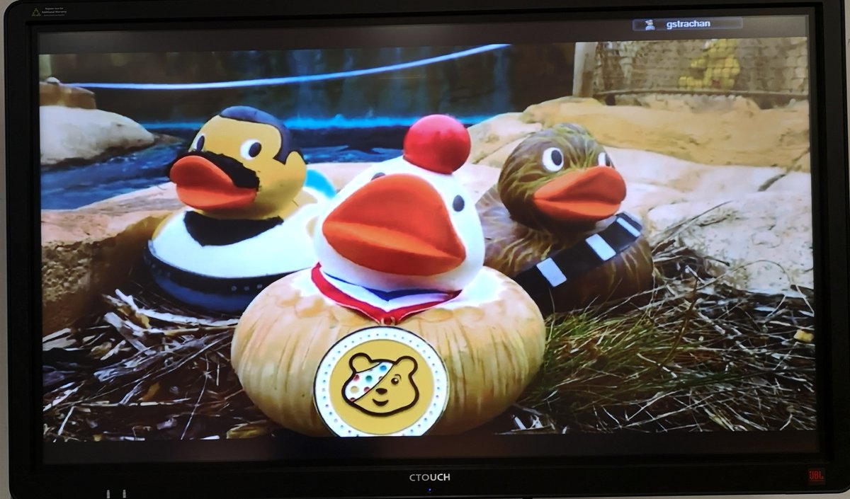 CglenBusEdComp's tweet image. The results are in for this year's Children in Need Duck Race Sweepstake: 1st place Beakewell Tart (Miss Scotland), 2nd place Breaddie Mercury (Ms Hoff) and 3rd place Chewquacka (Mr Mills)! Well done Miss Scotland, enjoy spending your winnings! 🦆🦆🦆 #ChildrenInNeed2019