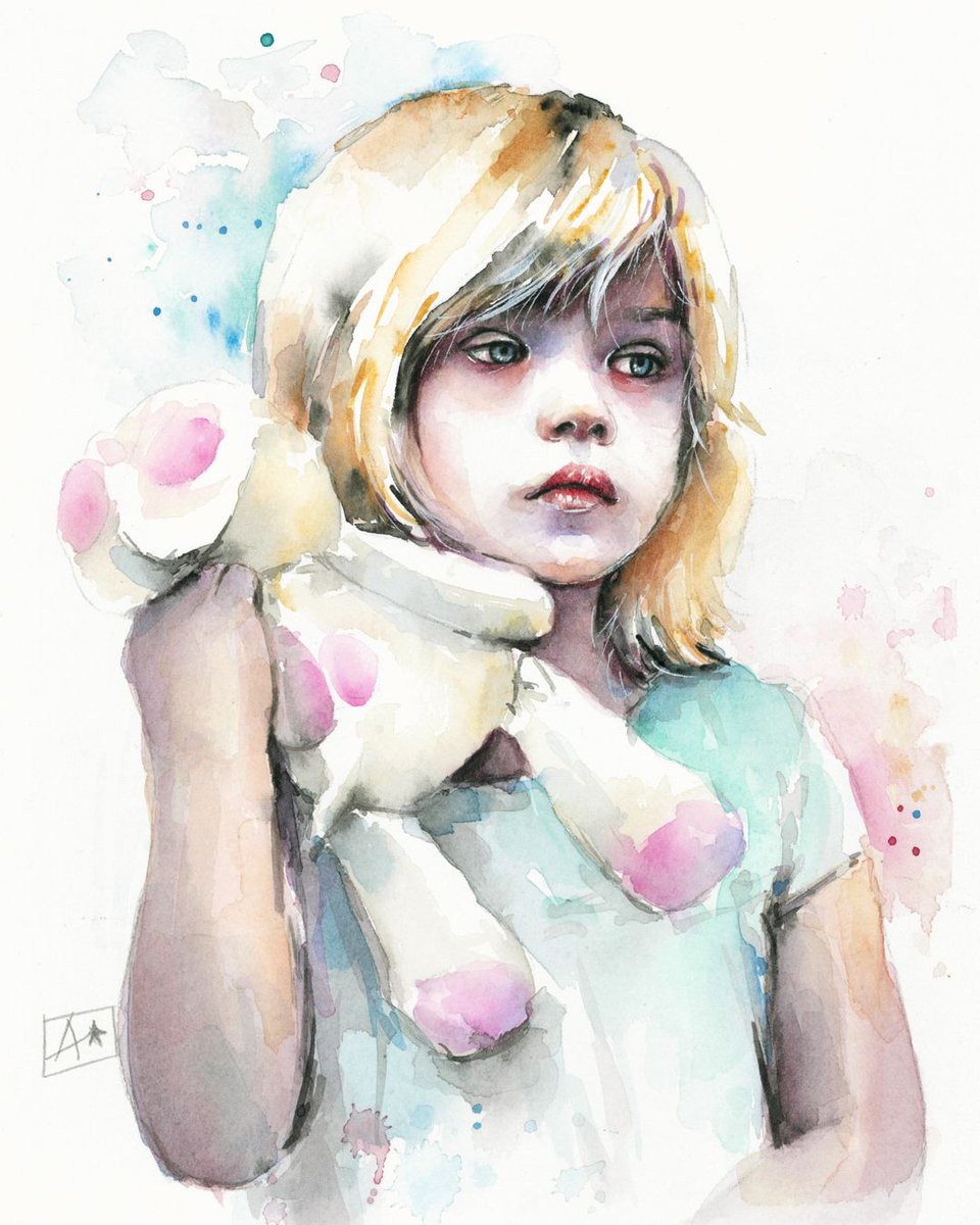 Retrato con acuarela, ideal para los retratos infantiles, ¿no crees?
Plazo abierto para encargar tu retrato para Navidad
buff.ly/2NCdm4u