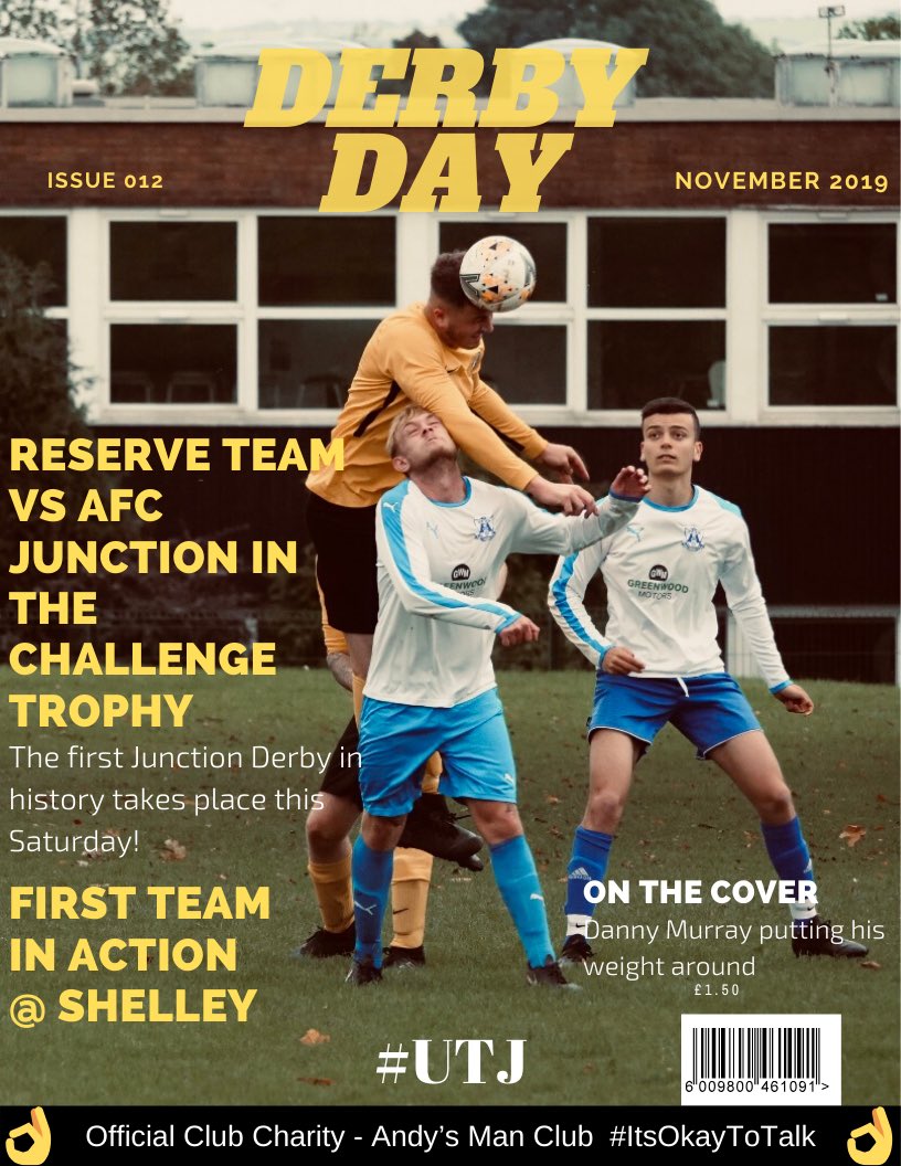 Marsh_United's tweet photo. DERBY DAY
Firsts away to Shelley in the league looking to continue their fine form
Then it’s the big one!
For the first time in Junction history 2 of our teams will be going together in a competitive game!
Reserves vs AFC Junction

#Gameday #cupday #JunctionDerby #UTJ #utjnotuth https://t.co/o2DKmquqgs