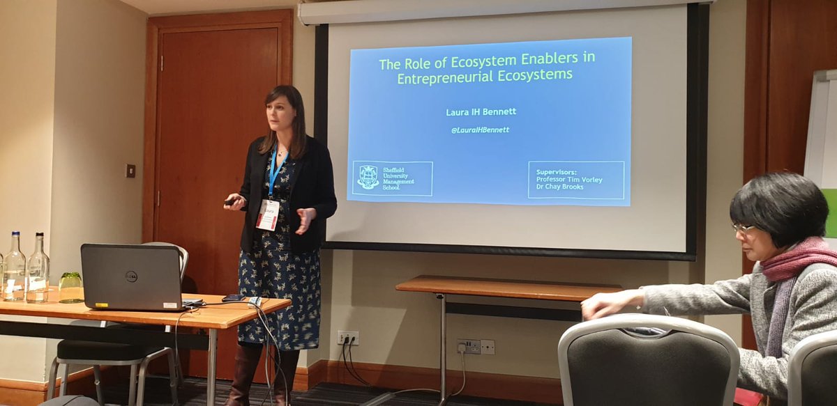 Great presentation by @LauraIHBennet at #RSAWinter on the role of #ecosystem enablers in #entrepreneurial ecosystems
@CREED_Research @regstud 
#entrepreneurship