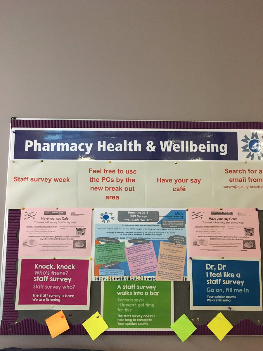 Don’t forget to have your say in the biggest staff survey in the world. Tea and biscuits 🍪 for all takers!