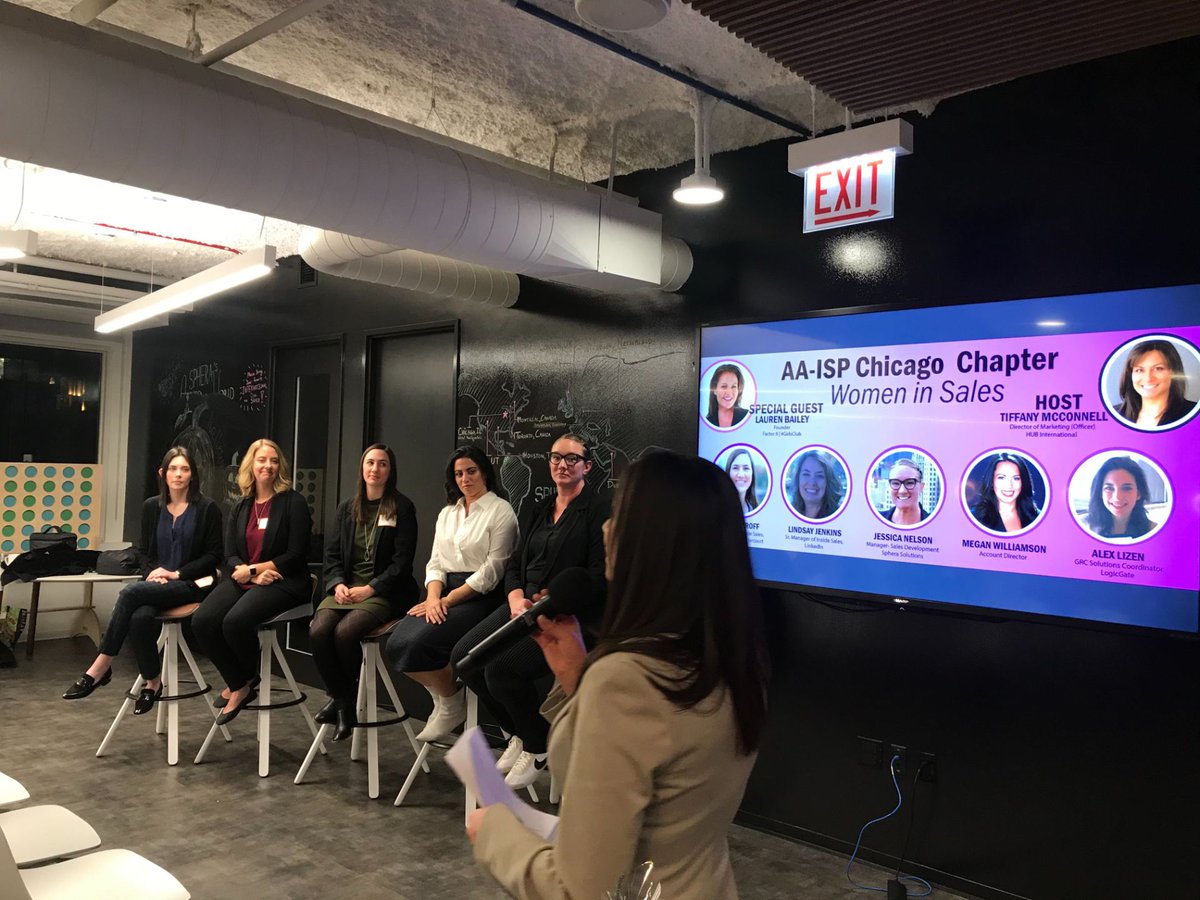 leveleleven's tweet image. LevelEleven proud sponsor of the AA-ISP Chicago chapter. Great women in sales panel yesterday. Our very own Ashley Ball got the chance to share insights about her career and how she leads and helps sales leaders succeed!
