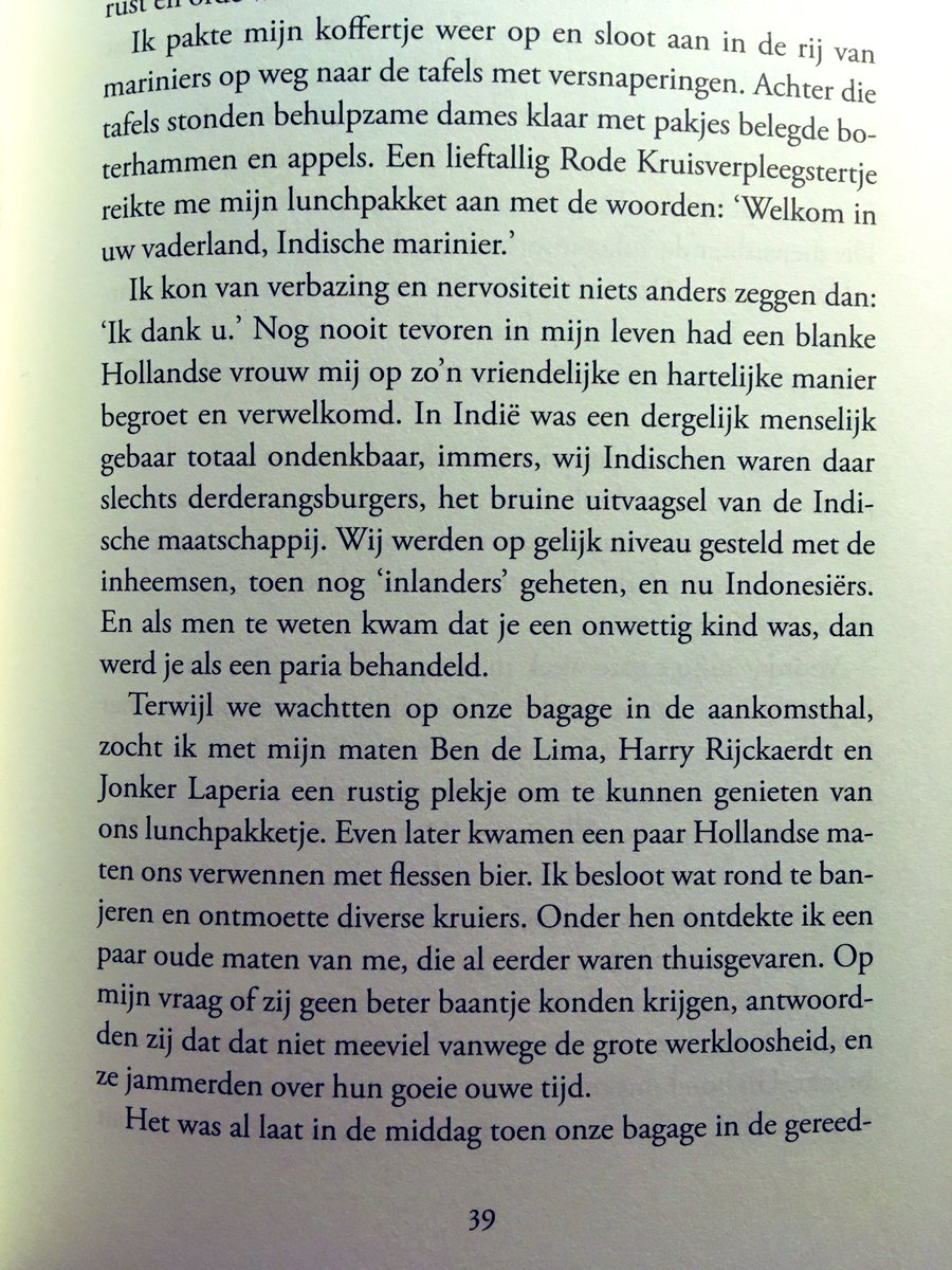 Look forward to tomorrow night’s première of ‘The tolk van Java’ (The Translator of Java) written by <a href="/AlfredBirney/">Alfred Birney</a> @hntdenhaag I consider the book as a #tribute to Jonker Lappia - my father-in-law &amp; a comrade of the father in the book (see page 39) - in their horrifying context.