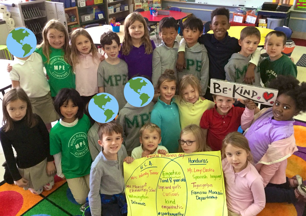 mrswendymturner's tweet image. To celebrate #WorldKindnessWeek #WorldKindnessDay we made our 1st connection with our @EmpaticoOrg partner class in Honduras by sending a hello video w/questions. My kids are so excited to learn more about our new friends in Central America! 🌍🌟❤️#sparkempathy  #BeKind #globaled
