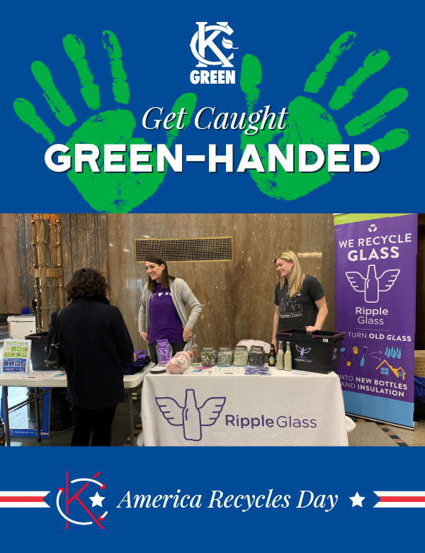 KansasCity's tweet photo. Today is #AmericaRecyclesDay, & @rippleglass is set up at #KCMO City Hall to "Kick litter in the glass" until 2:00 p.m.
This morning, city employees were caught #Greenhanded recycling, rinsing out recyclables, & dropping off candy/snack wrappers. https://t.co/n71OFfyjly https://t.co/K0J9CMKW5A