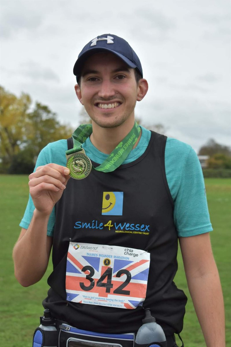 Smile4Wessex's tweet photo. A huge thank you and congratulations to Jack Paynton for completing his first ever marathon in 4 hours 20 minutes, raising Β£871.00 for @Smile4Wessex @CentreWessex #ThamesMeander https://t.co/zBMyrxEhvM