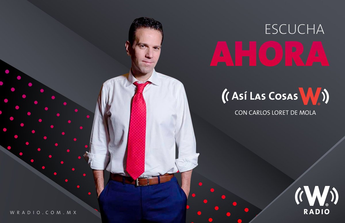 EN BREVE | Escucha #AsíLasCosasConLoret de lunes a viernes de 1:00 p.m. a 3:00 p.m.•Por el 96.9 FM o el 900 AM 📻•Conéctate #EnVivo 🔴http://bit.ly/WRadioAlAire •O en nuestra app http://bit.ly/AppWRadio Con @CarlosLoret 🎙