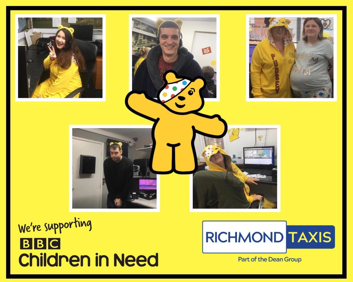 RichmondTaxis's tweet image. #ChildrenInNeed2019 #Pudsey #ChildrensDay2019 #Support #Donate @RichmondTaxis #SouthShields #NorthEast If you care, be a Bear 😍