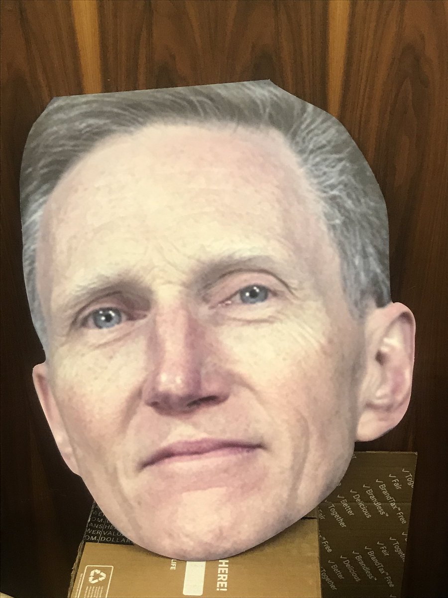 AuSprtMarketing's tweet photo. Who wants to hold this @PresPistole fat head tonight?? Come out to O.C. Lewis to watch the boys open their season at 7:30!! @AURavensMBB https://t.co/7YV23APczC