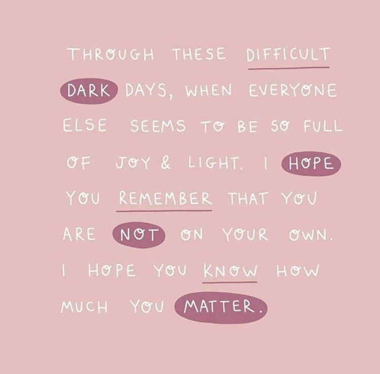 There are going to be times where you feel alone, and that's okay.  We all have those moments.

Do what brings you comfort and find the space to remember that you are always #loved. 

We believe you.

💜 albionfellowsbacon.org 💜

#SexualAssault #DomesticViolence #Evansville