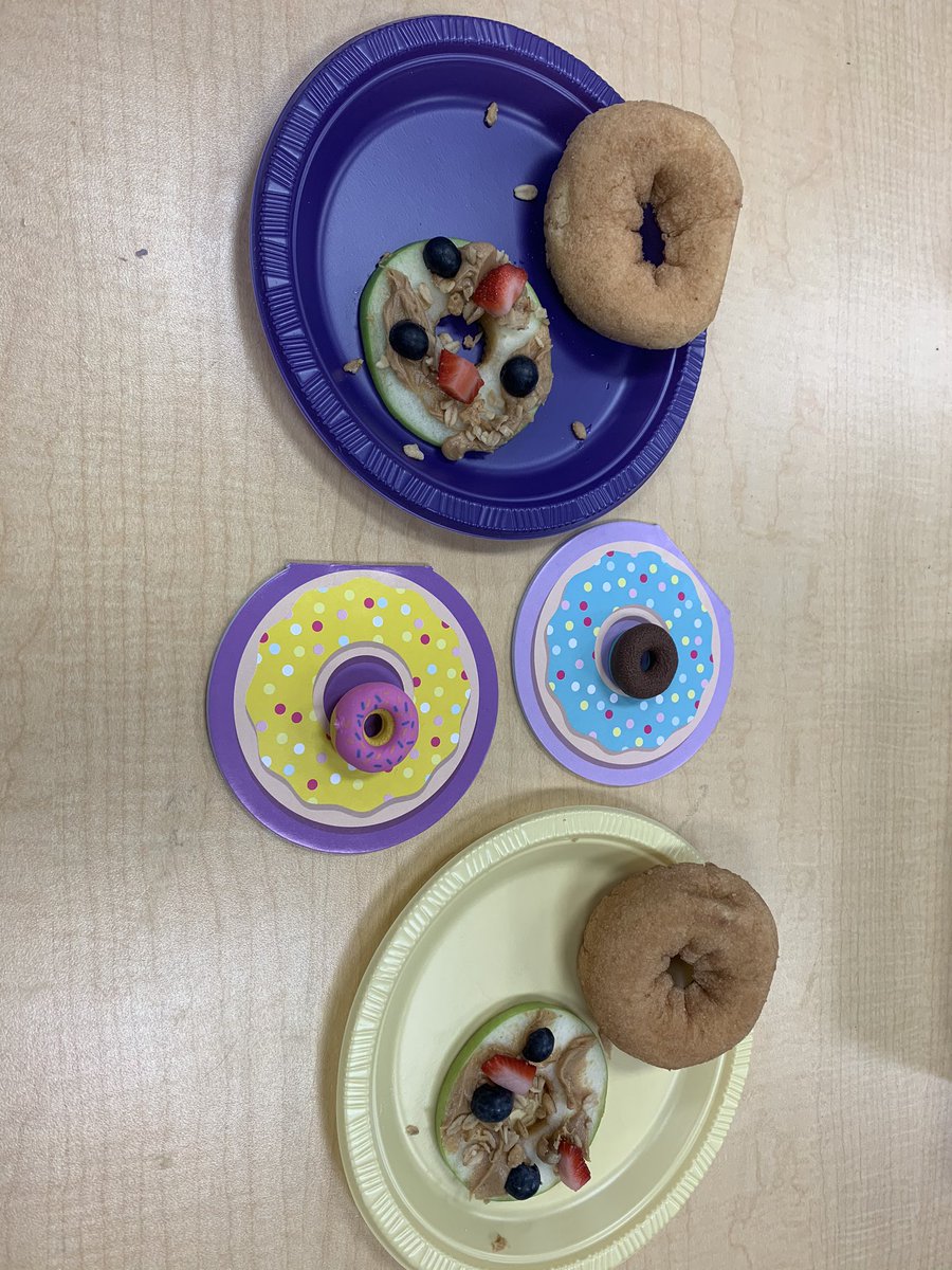 SchultzinKinder's tweet image. #learningissweet #happyfriday @WVEOwls we had a great snack time today complete with donut treats!