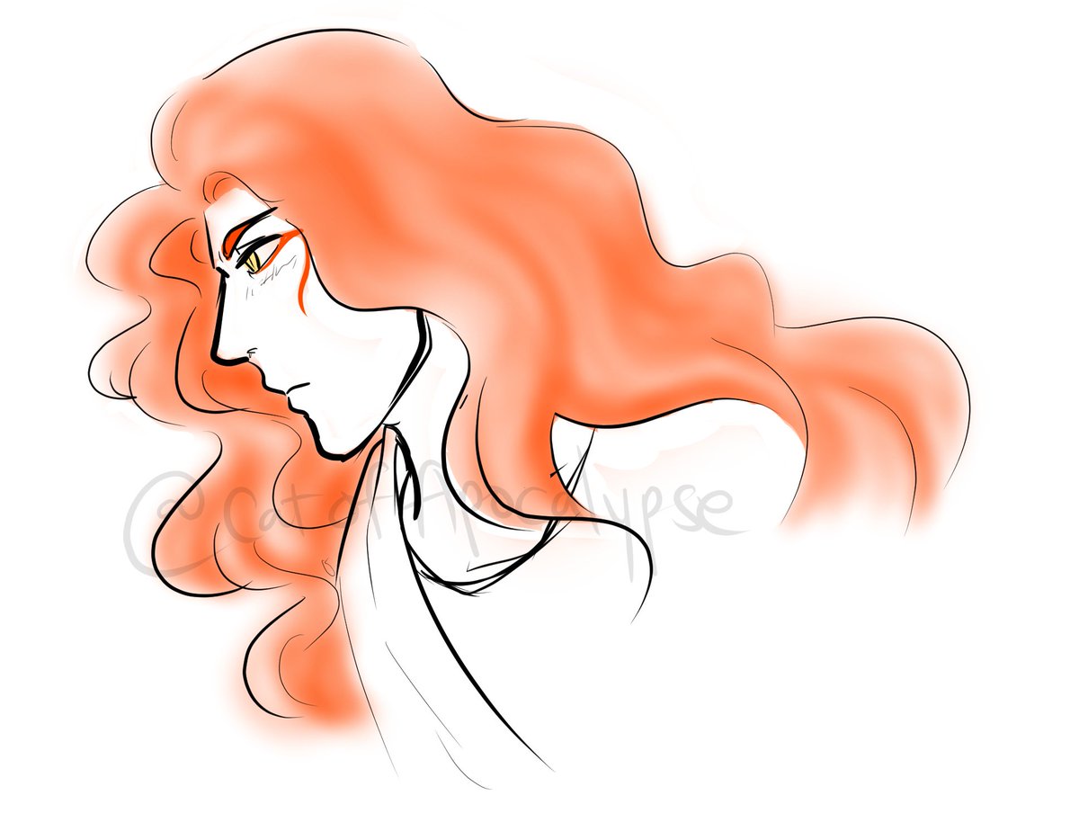 catofapocalypse's tweet photo. "I remember wanting to touch and feel the other angel’s hair so badly. It was wavy and vibrantly red, as if every single strands were made of flames."

#goodomens #vivireverseAU #jophiel #aziraphale #angelCrowley #moody #feyde https://t.co/nFVUSqIb5N