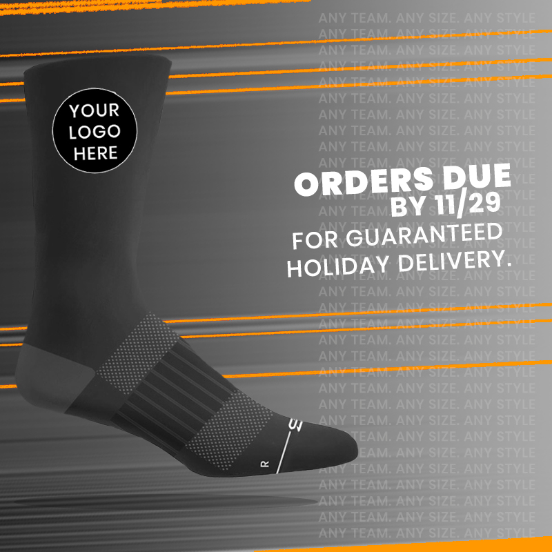 select_threads's tweet image. Attention: 
If you are in need of custom socks before December 20th, please place your order on or before Nov. 29th. 

All orders placed after Nov. 29th will be placed on a hold during the Holiday season. We will begin processing orders again after the holidays in January.